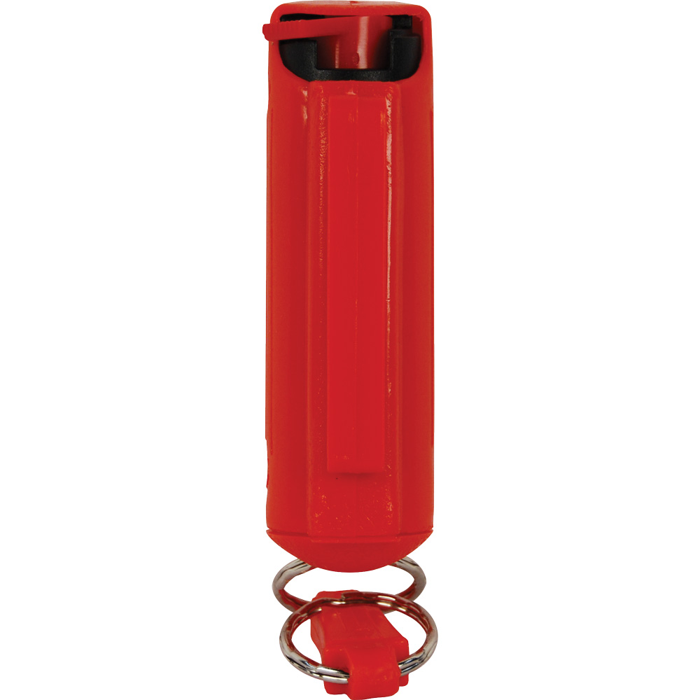Wildfire 1.4% MC 1/2 oz pepper spray hard case with quick release keychain red view 5